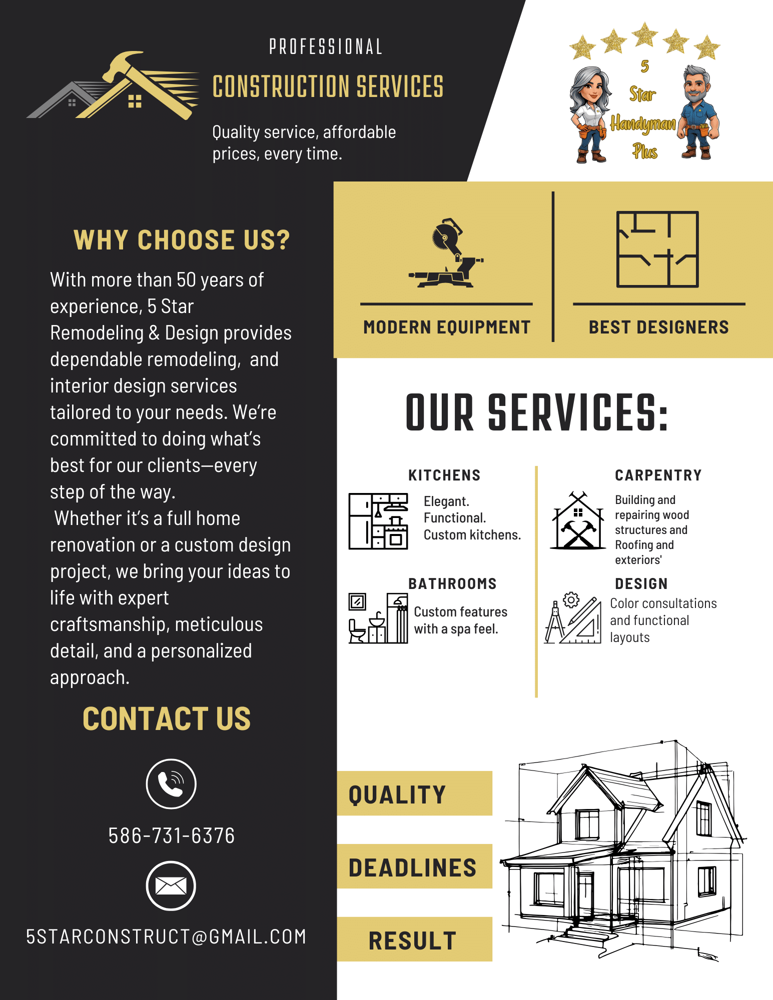Best Handy Man Services Macomb Twp Michigan | 5 Star Construction ...